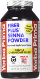 Yerba Prima Fiber Plus Senna 340g powder front view with apple-spice flavour