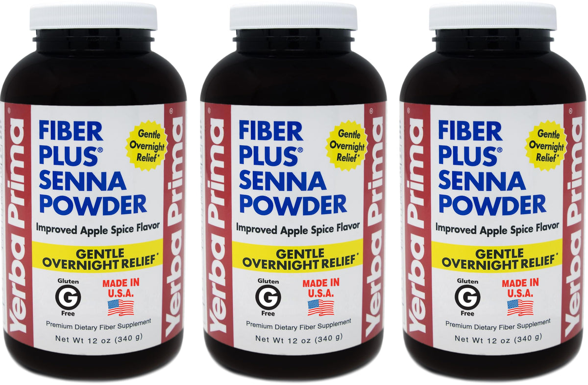 Yerba Prima Fiber Plus Senna Pack of 3 front view
