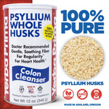 Yerba Prima Psyllium Husk 2 Bottle Value Pack side view