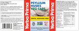 Yerba Prima Psyllium Husk Capsules 625mg bottle back view