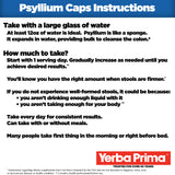 Yerba Prima Psyllium Husk Capsules 625mg bottle with label