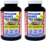 Yerba Prima Psyllium Husk Capsules 625mg front view of packaging