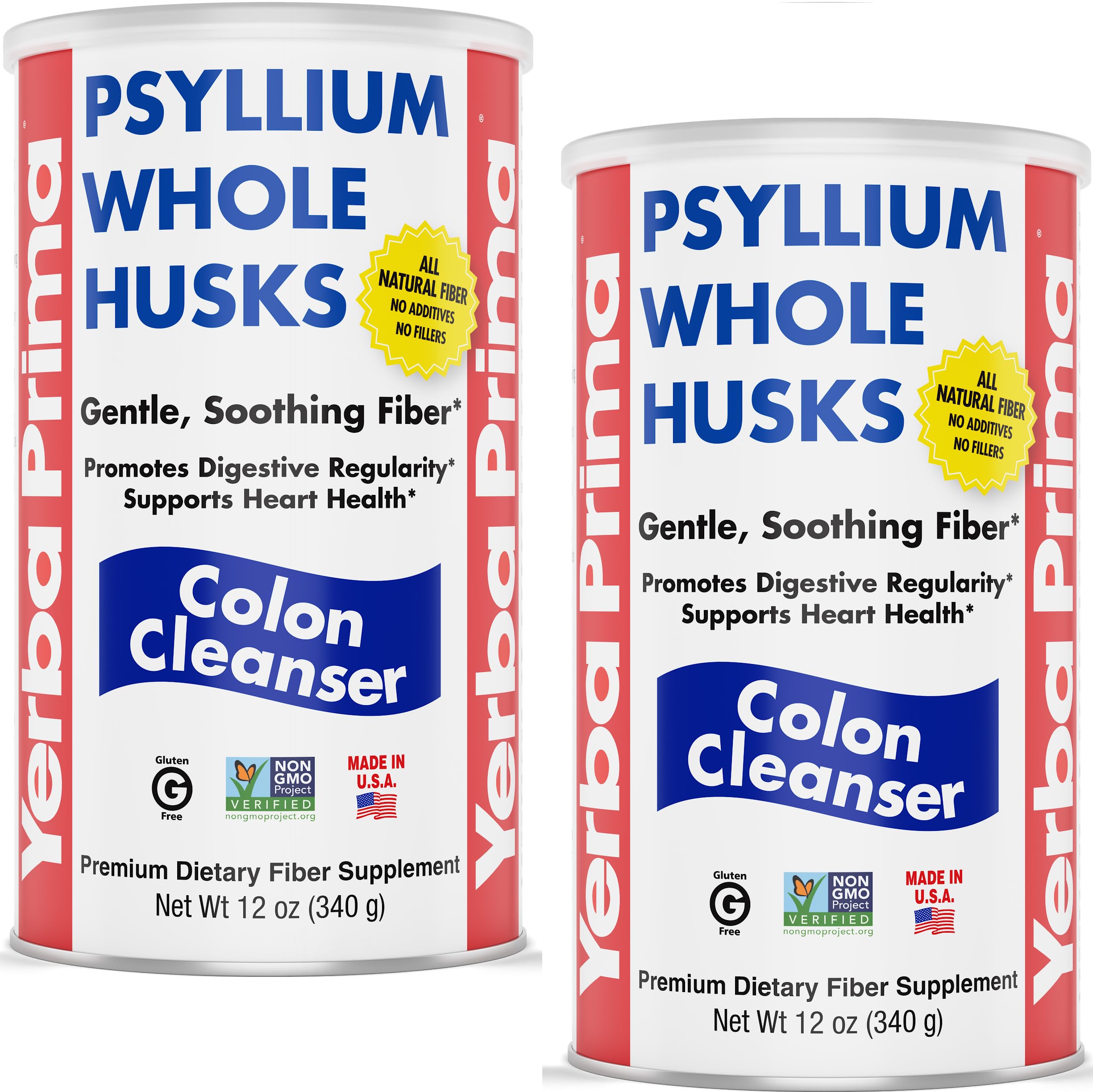 Yerba Prima Psyllium Husk Supplement 680g front view