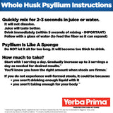 Yerba Prima Psyllium Husk Supplement 680g side view