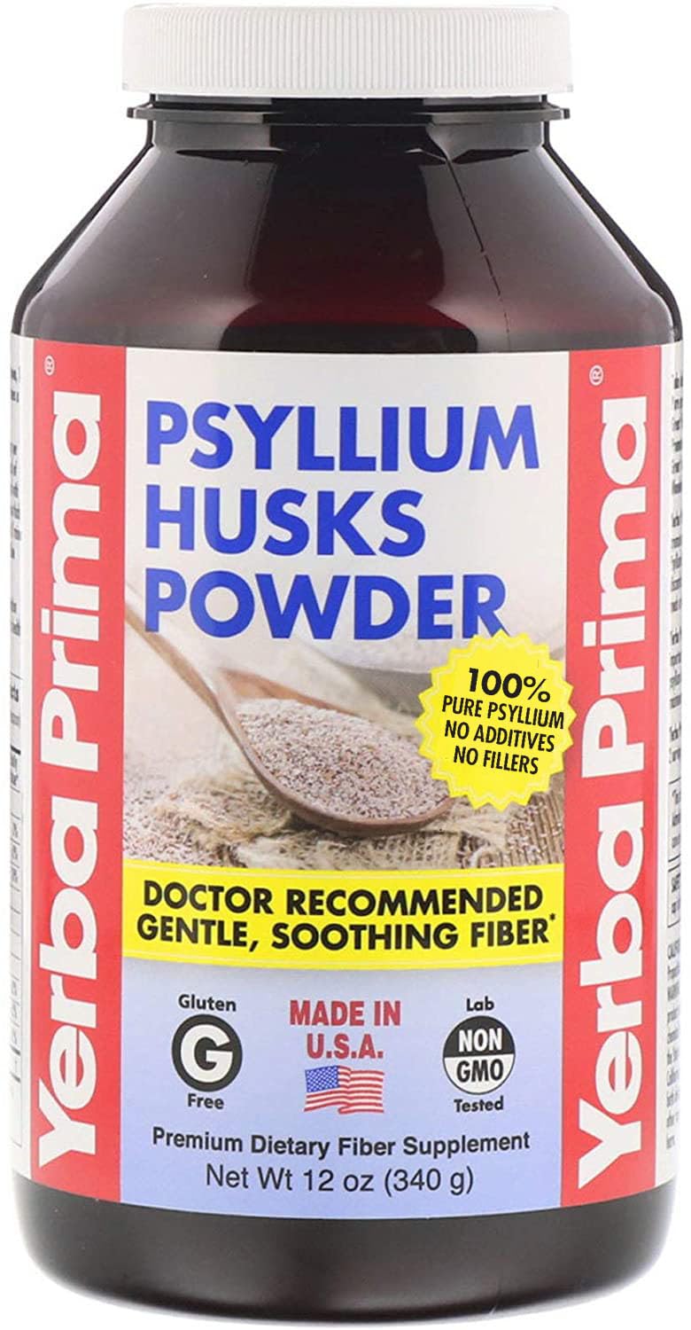 Yerba Prima Psyllium Husks Powder 340g front view