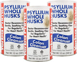 Yerba Prima Psyllium Whole Husk 3 Bottle Value Pack front view