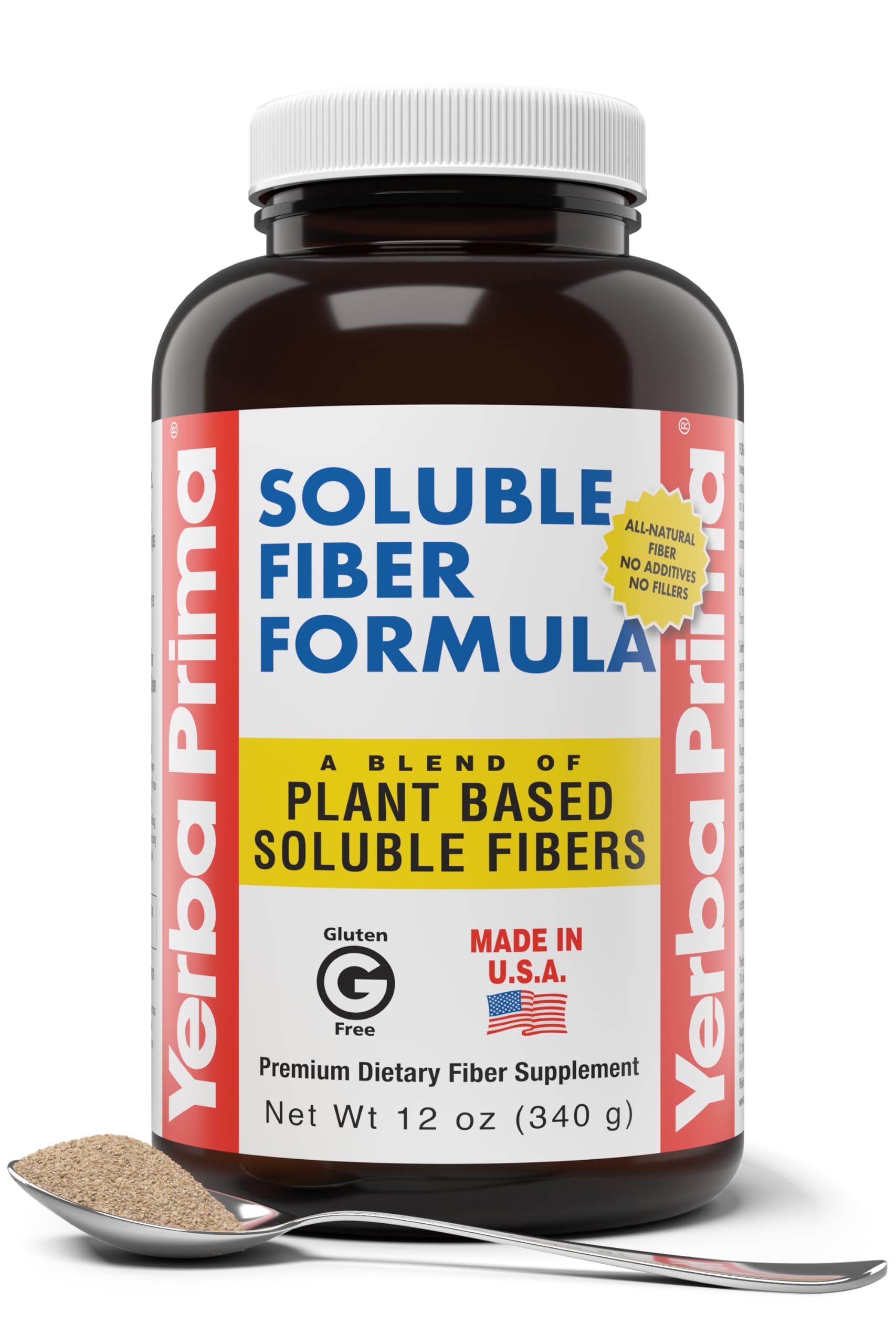 Yerba Prima Soluble Fiber Powder 12oz front view
