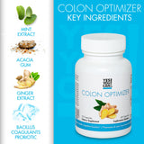 Yes You Can! Colon Optimizer Capsules on a wooden table