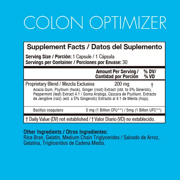 Yes You Can! Colon Optimizer Capsules with a glass of water