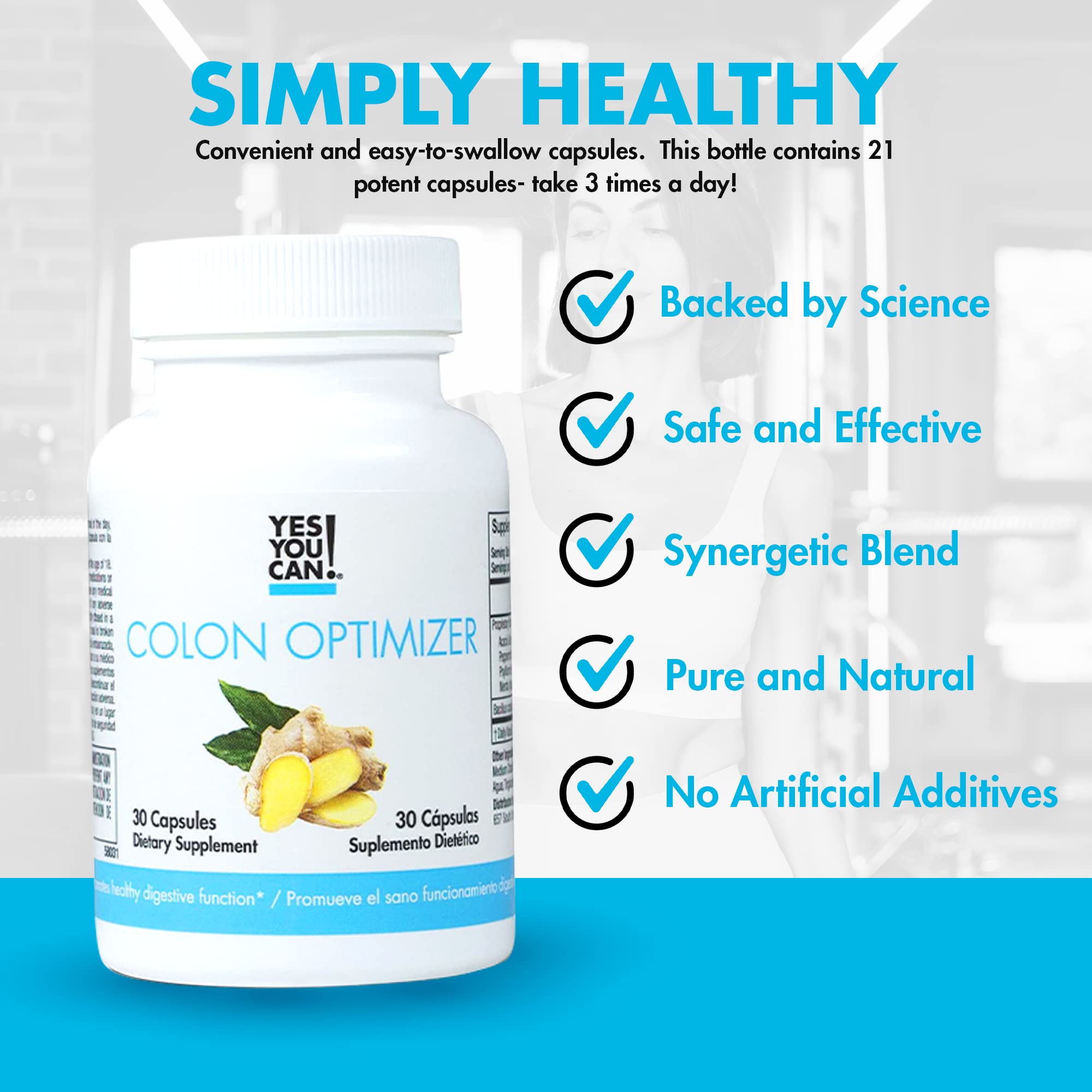 Yes You Can! Colon Optimizer Capsules with natural ingredients