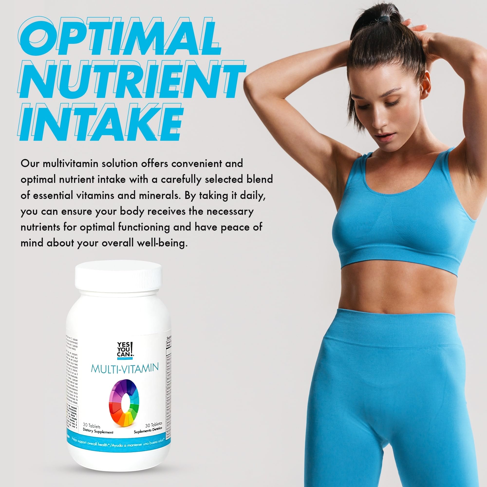Yes You Can! Multivitamins nutritional information label