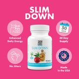 Yes You Can! Slim Down supplement bottle with 30 capsules