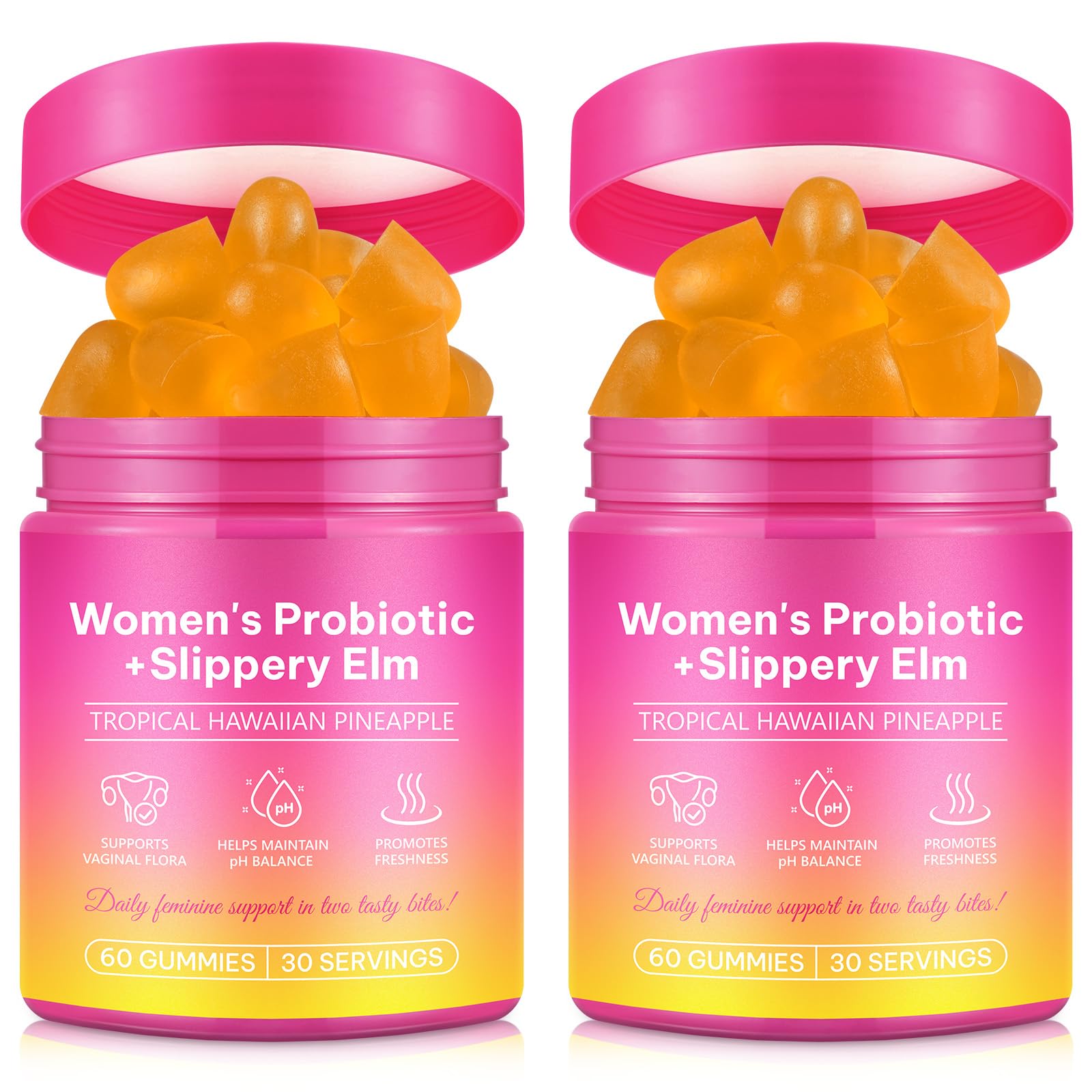 YHFGTTIO Women's Probiotic Gummies bottle front view