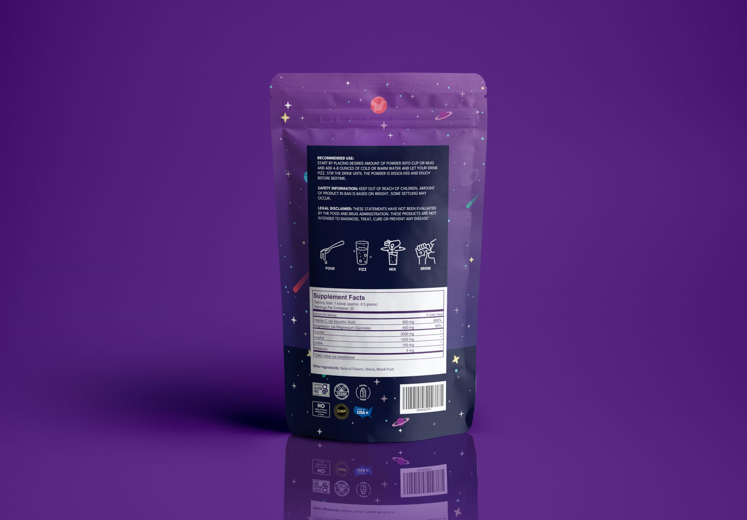 Yi Nutrition Deep Sleep Matrix powder packaging