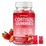 Yidout Cortisol Gummies Strawberry 60 Count front view