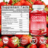 Yidout Cortisol Gummies Strawberry gummies close-up
