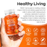 Yidout Omega-3 Fish Oil Gummies displayed with other supplements