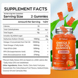 Yidout Omega-3 Fish Oil Gummies side view showing gummies