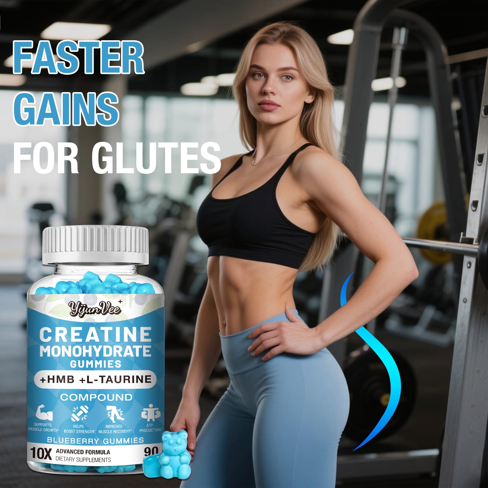 YijunVee Creatine HMB Gummies nutritional information