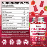 Yikecao Calcium Citrate Gummies 1200mg bottle side view