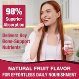 Yikecao Calcium Citrate Gummies 1200mg bottle with lid open