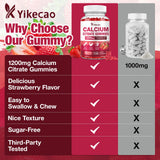 Yikecao Calcium Citrate Gummies 1200mg nutritional information