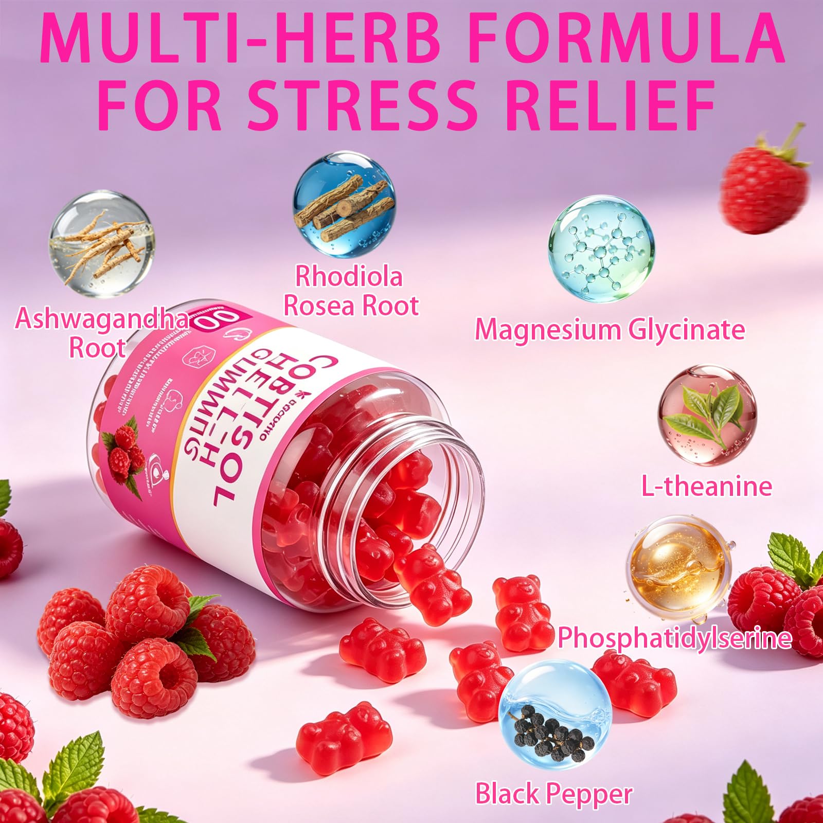 Yikecao Cortisol Gummies nutritional information