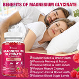 Yikecao Magnesium Gummies 1000mg raspberry gummies on a plate