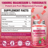 Yikecao Magnesium L-Threonate Gummies 1000MG packaging side view