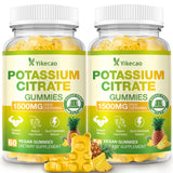 Yikecao Potassium Citrate Gummies 1500mg front view with packaging