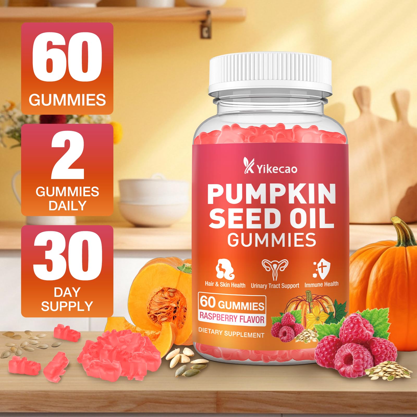 Yikecao Saw Palmetto Gummies ingredients list