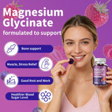 yirgnzu Magnesium Glycinate Gummies close-up of gummies