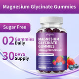 yirgnzu Magnesium Glycinate Gummies on a wooden table