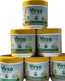 Yirsa Fiber System 225g with a glass of water and a smoothie