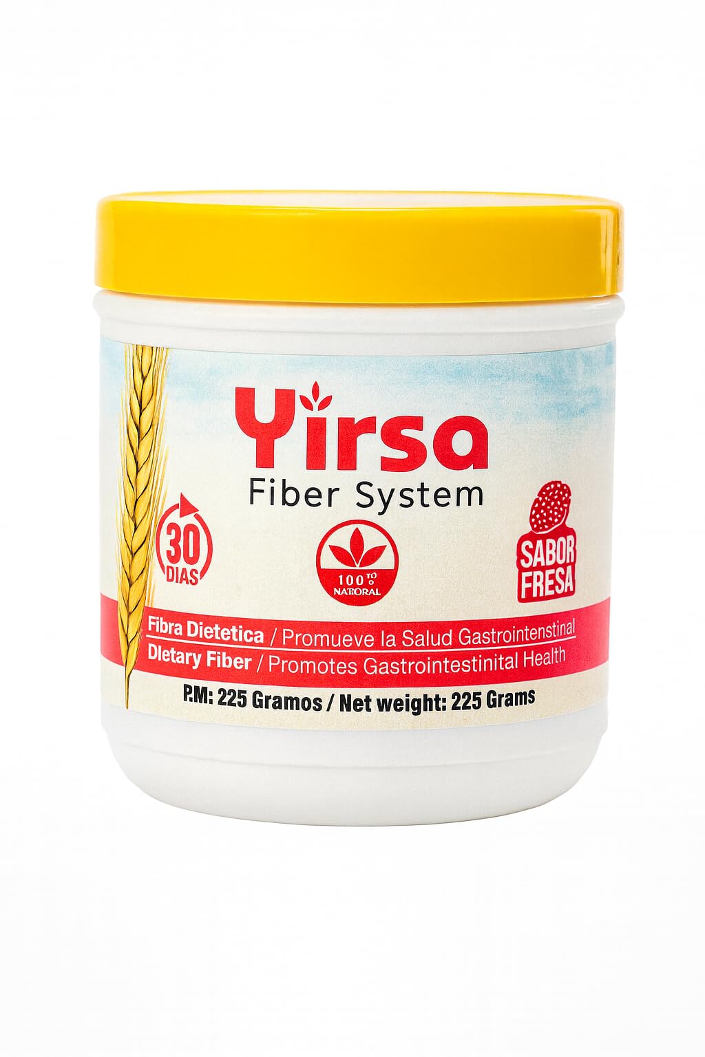 Yirsa Fiber System Dietary Fiber Supplement 225g front view