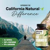 YISHIDA Oregano Oil Vegetarian Capsules opened bottle