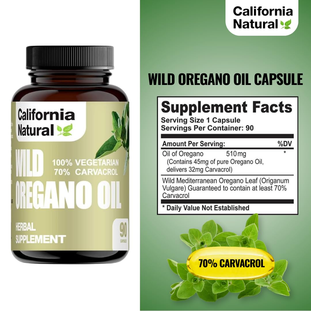 YISHIDA Oregano Oil Vegetarian Capsules packaging