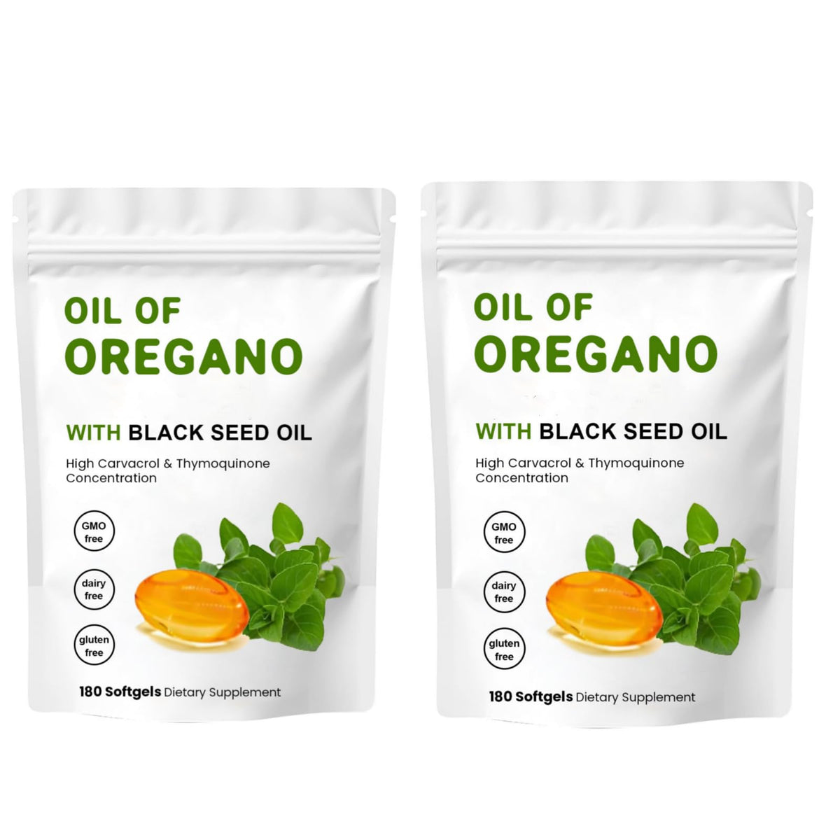 YKJHCSL Oregano Oil Softgels 6000mg front view