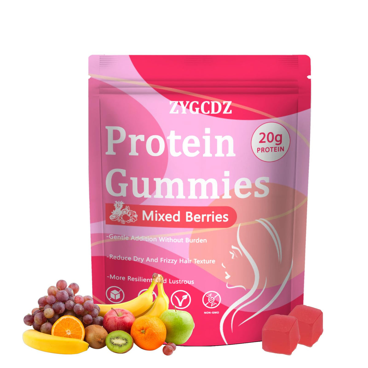 YKSDQ Collagen Gummies 60 count front view