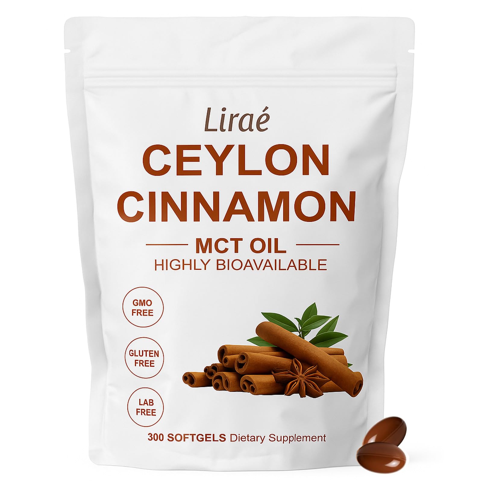 YLOTRE Ceylon Cinnamon Capsules 7200mg front view