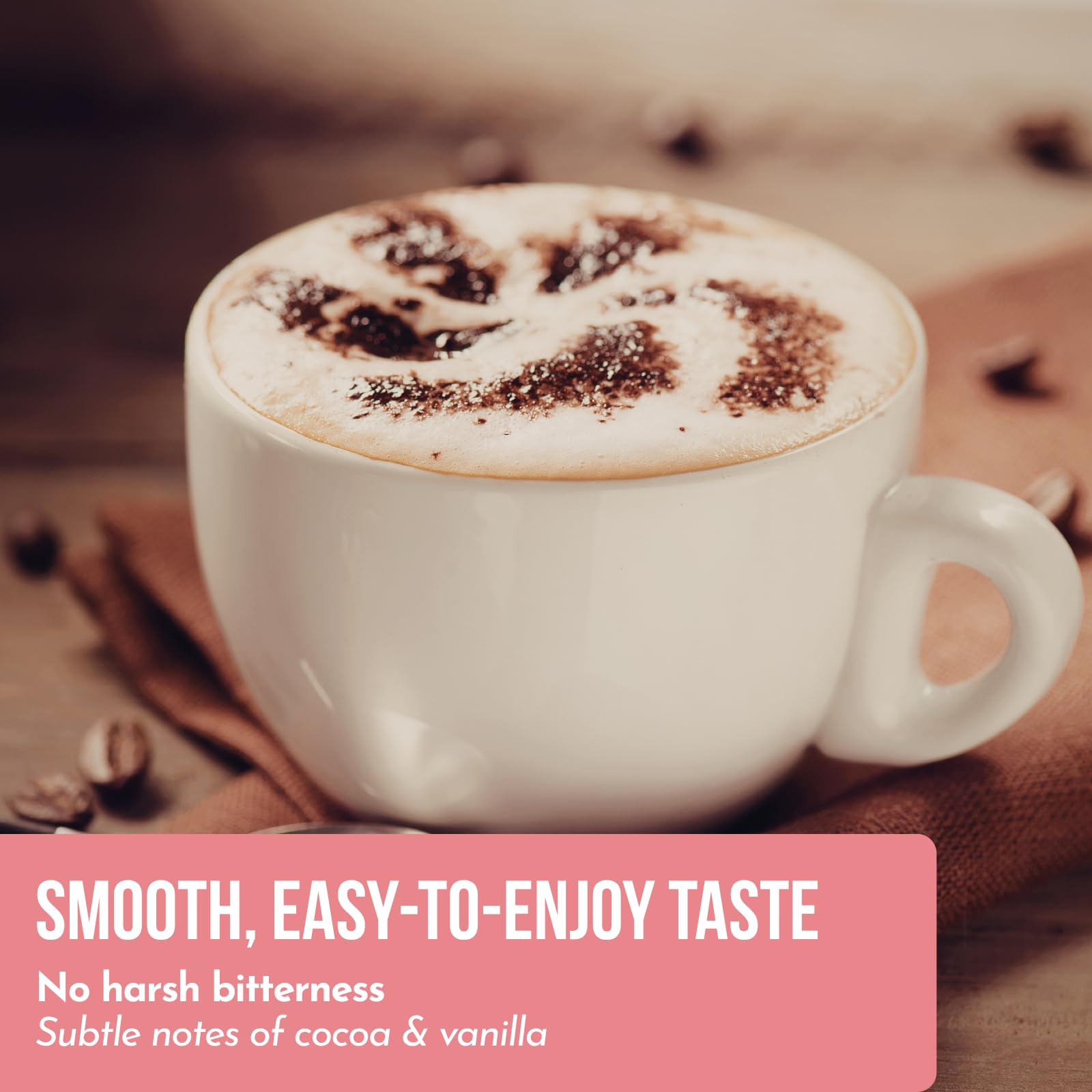 Ylva Blends Instant Mushroom Coffee in a cup