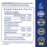 YMINGKJ Magnesium Supplement back view with ingredient list