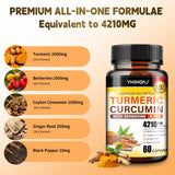 YMINGKJ Turmeric Complex Capsules bottle and label