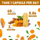 YMINGKJ Turmeric Complex Capsules side view showing capsule