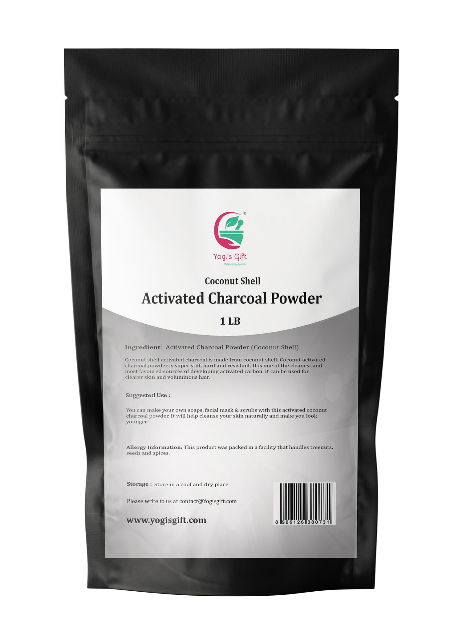 YOGI’S GIFT Coconut Charcoal Powder packaging