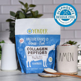 Yonder Collagen Peptides 454g back view packaging
