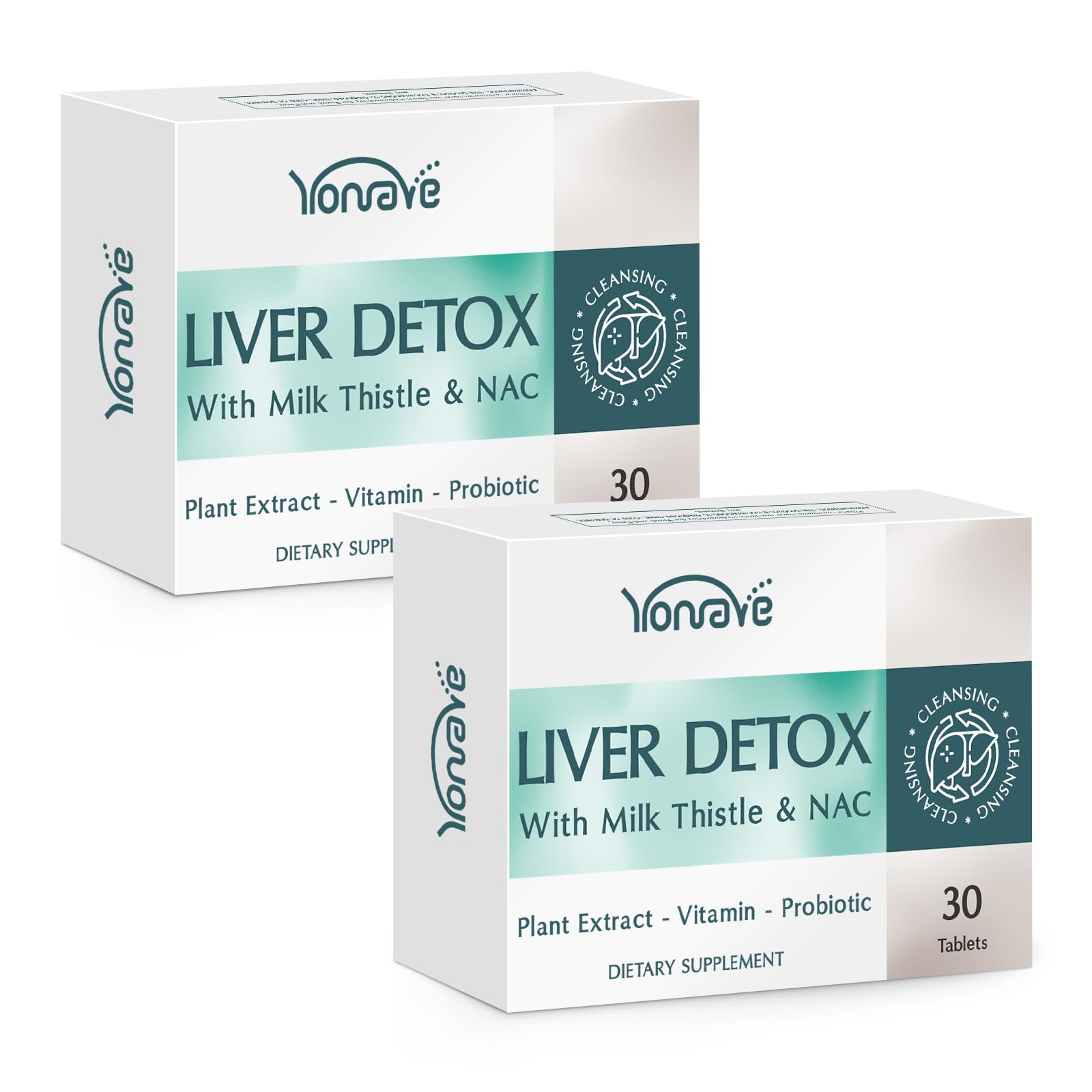 Yonrave Milk Thistle Liver Support Supplement 1500mg front view