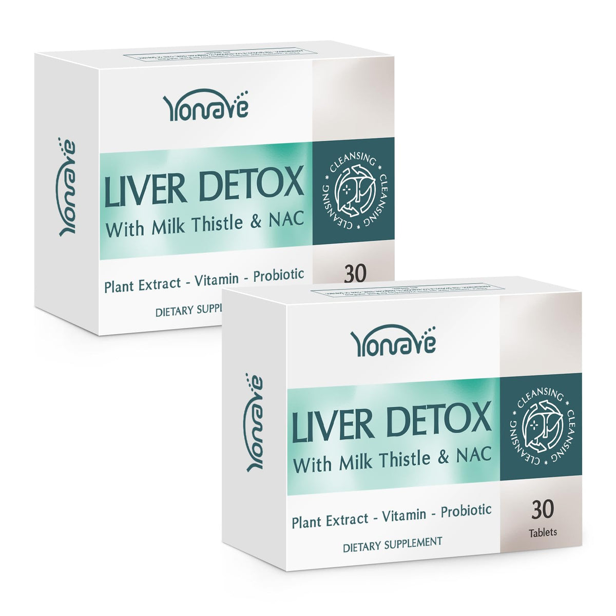 Yonrave Milk Thistle Liver Support Supplement 1500mg front view