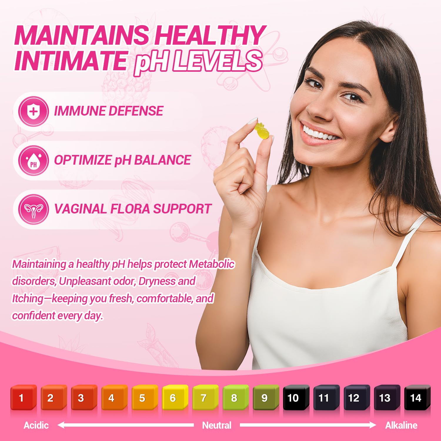 Yooloks Women's Probiotic Gummies on a kitchen counter