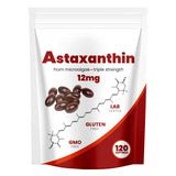 Yoqpoe Astaxanthin 12mg softgel supplement front view